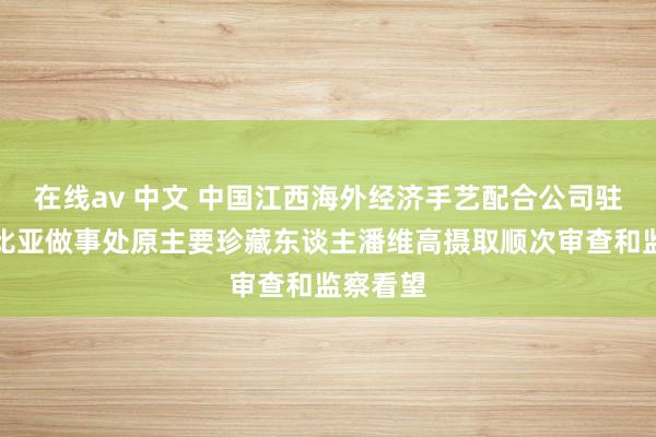 在线av 中文 中国江西海外经济手艺配合公司驻埃塞俄比亚做事处原主要珍藏东谈主潘维高摄取顺次审查和监