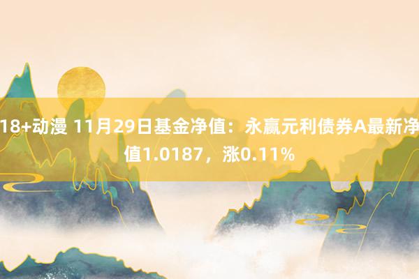 18+动漫 11月29日基金净值：永赢元利债券A最新净值1.0187，涨0.11%