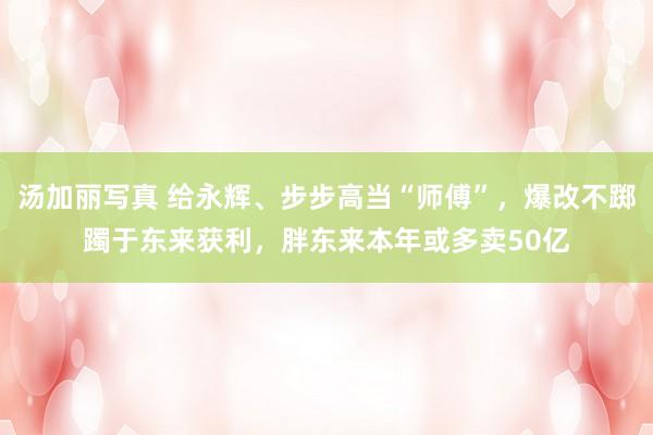 汤加丽写真 给永辉、步步高当“师傅”，爆改不踯躅于东来获利，胖东来本年或多卖50亿
