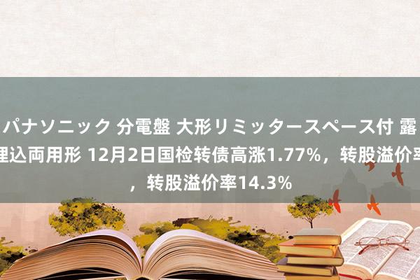 パナソニック 分電盤 大形リミッタースペース付 露出・半埋込両用形 12月2日国检转债高涨1.77%