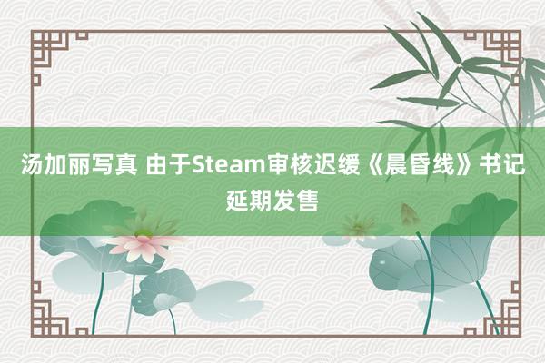 汤加丽写真 由于Steam审核迟缓《晨昏线》书记延期发售