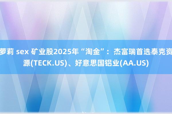 萝莉 sex 矿业股2025年“淘金”:杰富瑞首选泰克资源(TECK.US)、好意思国铝业(AA.US)